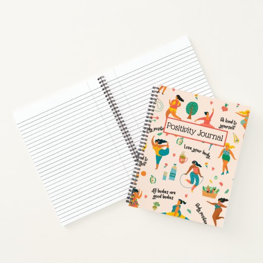 Body Positivity Spiral Notebook Notizblock (Innenseite)