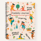 Body Positivity Spiral Notebook Notizblock (Vorderseite)