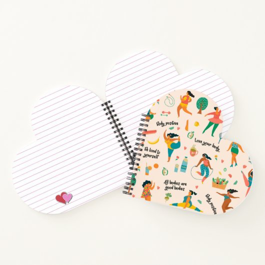 Body Positivity Spiral Notebook Notizblock (Innenseite)