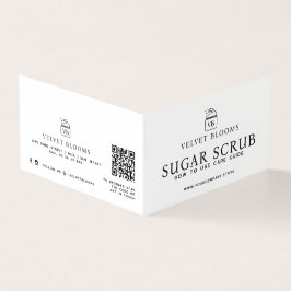 Body scrub packaging insert care marketing