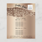 Body Sculpting Beauty Hair Salon QR LOGO Rose Flyer (Hinten)