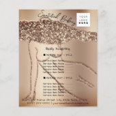 Body Sculpting Beauty Hair Salon QR LOGO Rose Flyer (Hinten)