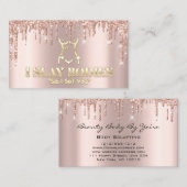 Body Sculpting Beauty Logo Glitzer Gold Logo Visitenkarte (Vorne/Hinten)