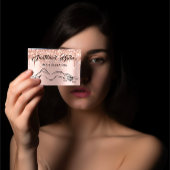 Body Sculpting Beauty Logo Massage Rose Confetti Visitenkarte