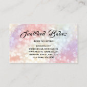 Body Sculpting Beauty Logo Massage Wellness-Center Visitenkarte (Rückseite)