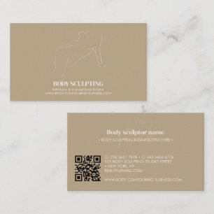 Body Sculpting Contouring Spa Ästhetik QR Visitenkarte