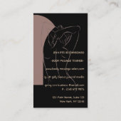 Body Sculpting Contouring Spray Tan Salon Logo Visitenkarte (Rückseite)
