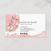 Body Sculpting Contouring Waist Trainer Business Visitenkarte (Rückseite)