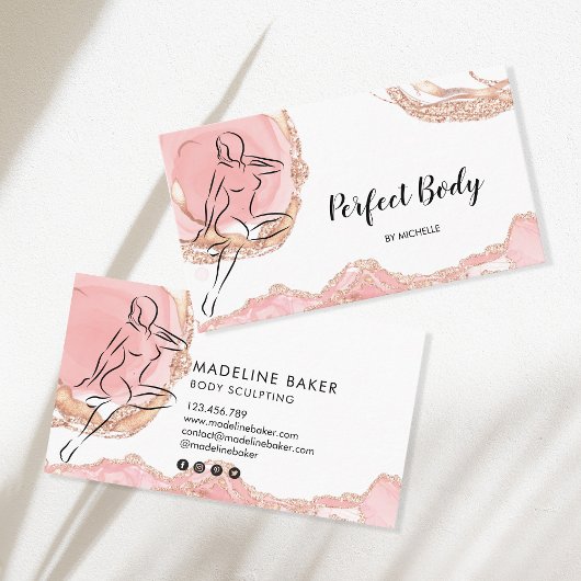 Body Sculpting Contouring Waist Trainer Business Visitenkarte