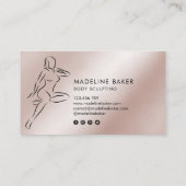 Body Sculpting Contouring Waist Trainer Business Visitenkarte (Rückseite)