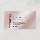 Body Sculpting Fitness Linergie Waist Trainer Busi Visitenkarte (Rückseite)