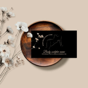 Body Sculpting Konturierung Spa Bräunung Frau Pfle Visitenkarte