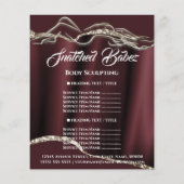 Body Sculpting Logo Brawn Gold Price Flyer (Hinten)