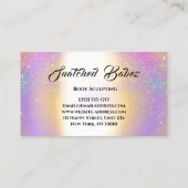 Body Sculpting Schönheitslogo Massage Wellness-Cen Visitenkarte (Rückseite)