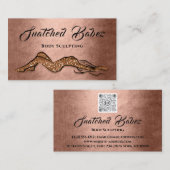 Body Sculpting Schönheitssymbole Massage QE CODE B Visitenkarte (Vorne/Hinten)