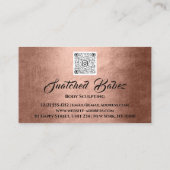 Body Sculpting Schönheitssymbole Massage QE CODE B Visitenkarte (Rückseite)