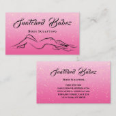 Body Sculpting Schönheitssymbole Massage Wellness- Visitenkarte (Vorne/Hinten)