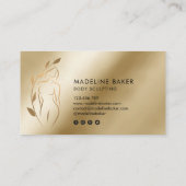 Body Sculpting Wellness Cosmetics Beauty Spa Visitenkarte (Rückseite)