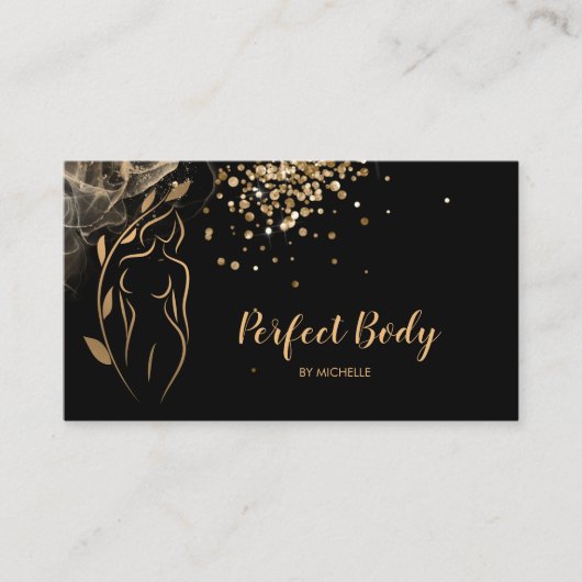 Body Sculpting Wellness Cosmetics Beauty Spa Visitenkarte (Vorderseite)