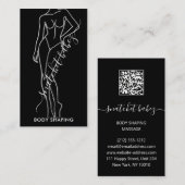 Body Shaping Massage WELLNESS-CENTER Wellness Blac Visitenkarte (Vorne/Hinten)