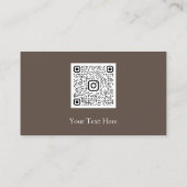 Body Shaping Sculpting Massage Gold Logo QRCODE Visitenkarte (Rückseite)