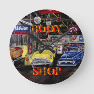 Body Shop Alte Autonuhr Runde Wanduhr