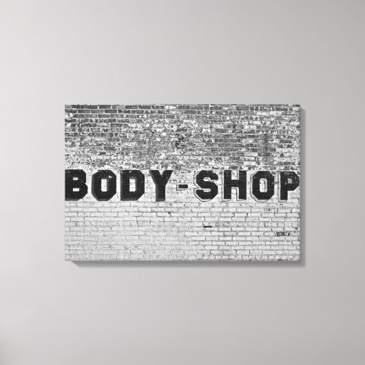 Body Shop Leinwanddruck (Vorderseite)