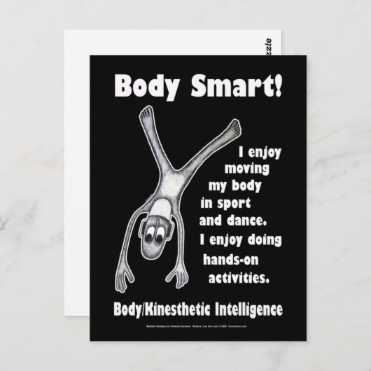 Body Smart - Blank Postkarte (Vorne/Hinten)