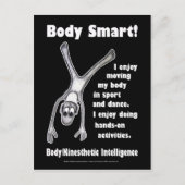 Body Smart - Blank Postkarte (Vorderseite)