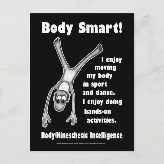 Body Smart - Blank Postkarte (Vorderseite)