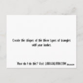 Body Smart - Erstellen Sie Körperformen Postkarte (Rückseite)