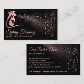 Body Tan Spray Rose Gold Visitenkarte (Vorne/Hinten)