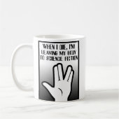 Body to Science Fiction Funny Mug Kaffeetasse (Links)