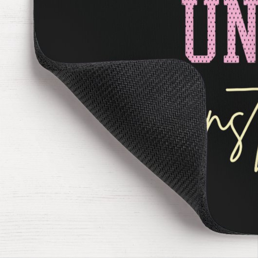 Body Under Construction Funny Motivational Workout Mousepad (Ecke)