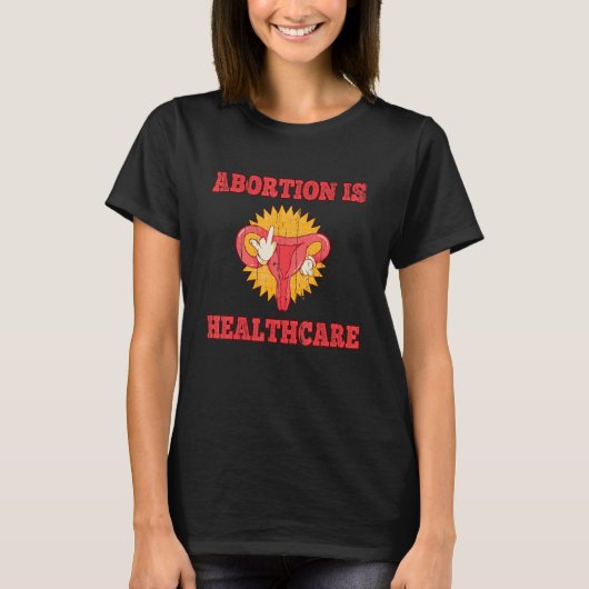 Body Uterus Feminismus Abortion Health Feminist Pr T-Shirt (Vorderseite)