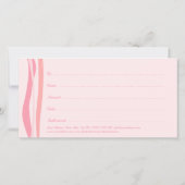 Body Waxing Geschenkgutschein Rosa Blume Orchid Dankeskarte (Rückseite)