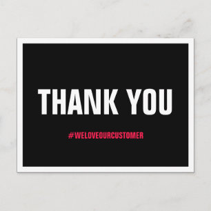 Body Waxing Wax Bold Black Lettering Danke Postkarte