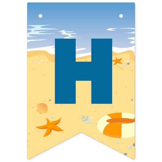 Bodyboard Bodyboard Strand Birthday Party Wimpelkette (Zweite Fahne)