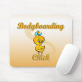 Bodyboarding Chick Mousepad (Mit Mouse)