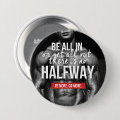 Bodybuiding Gym Motivation Button (Vorne & Hinten)