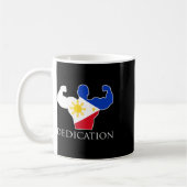 Bodybuilde der philippinischen Flagge Kaffeetasse (Links)
