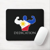 Bodybuilde der philippinischen Flagge Mousepad (Mit Mouse)
