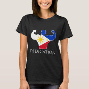 Bodybuilde der philippinischen Flagge T-Shirt