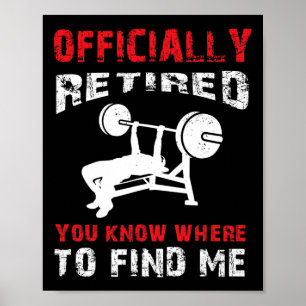 Bodybuilder Altersvorsorge Geschenk Ermüdete Bodyb Poster