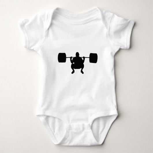 Bodybuilder Baby Strampler (Vorderseite)