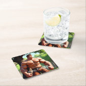 Bodybuilder Birthday Rechteckiger Pappuntersetzer (Vor Ort)