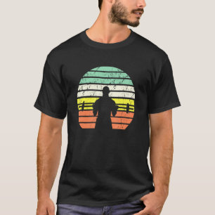 Bodybuilder Bizepscurl Gewichtheben Vintage Retro T-Shirt
