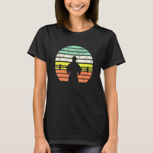 Bodybuilder Bizepscurl Gewichtheben Vintage Retro T-Shirt