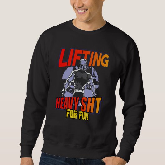 Bodybuilder deadlift and squat workout hoodie (Vorderseite)