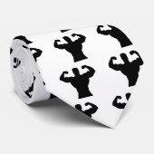 Bodybuilder, der Muskeln biegt Krawatte (Gerollt)